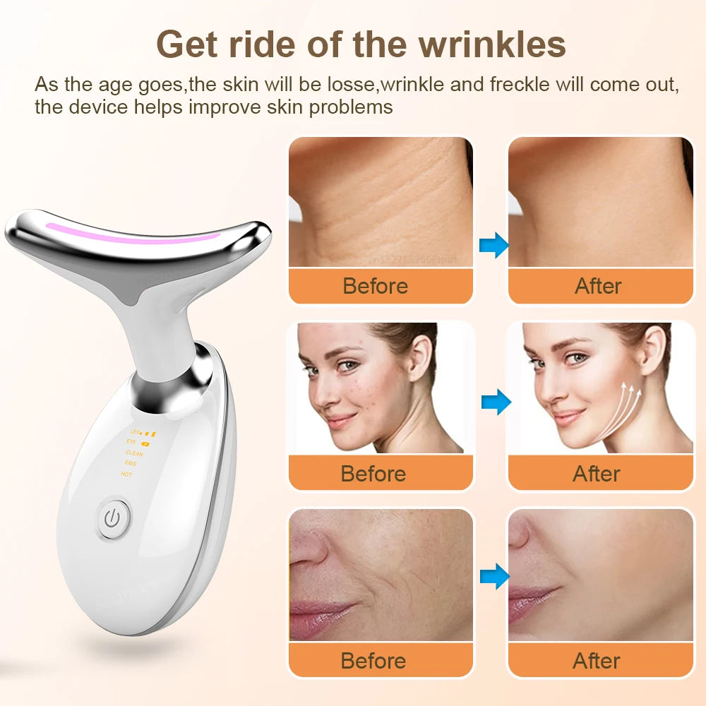 Neck Face Lifting Massager EMS Skin Tighten Device